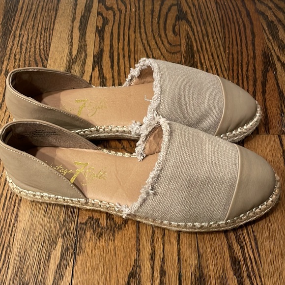 Vintage 7 Eight flats canvas logo espadrilles - Picture 2 of 4